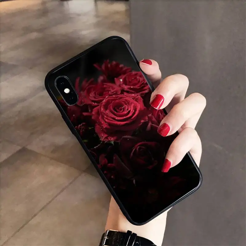 

Babaite Red Rose Flowers Phone Case Cover for samsunga30 s 40 s8 20 huaweinova7pro 8x p30lite honor 10i redminote8pro