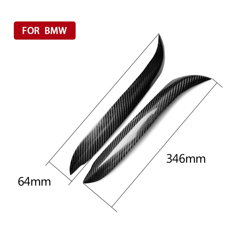 

Car Headlights Sticker for Eyebrow Eyelids Carbon Fiber Stickers Trim Cover for BMW E81 E82 E87 E88 128i 135i 2004-2011
