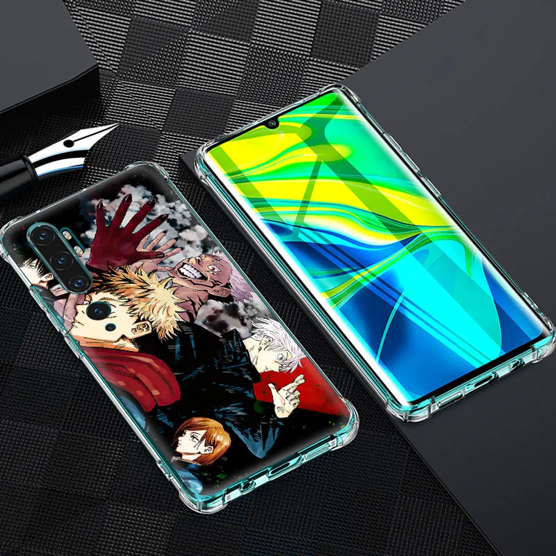 

Airbag Case For Xiaomi Redmi Note 9S 8 Pro 8T 9 7 9A 9C 7A Tpu Shockproof Soft Shell Phone Covers Jujutsu Kaisen