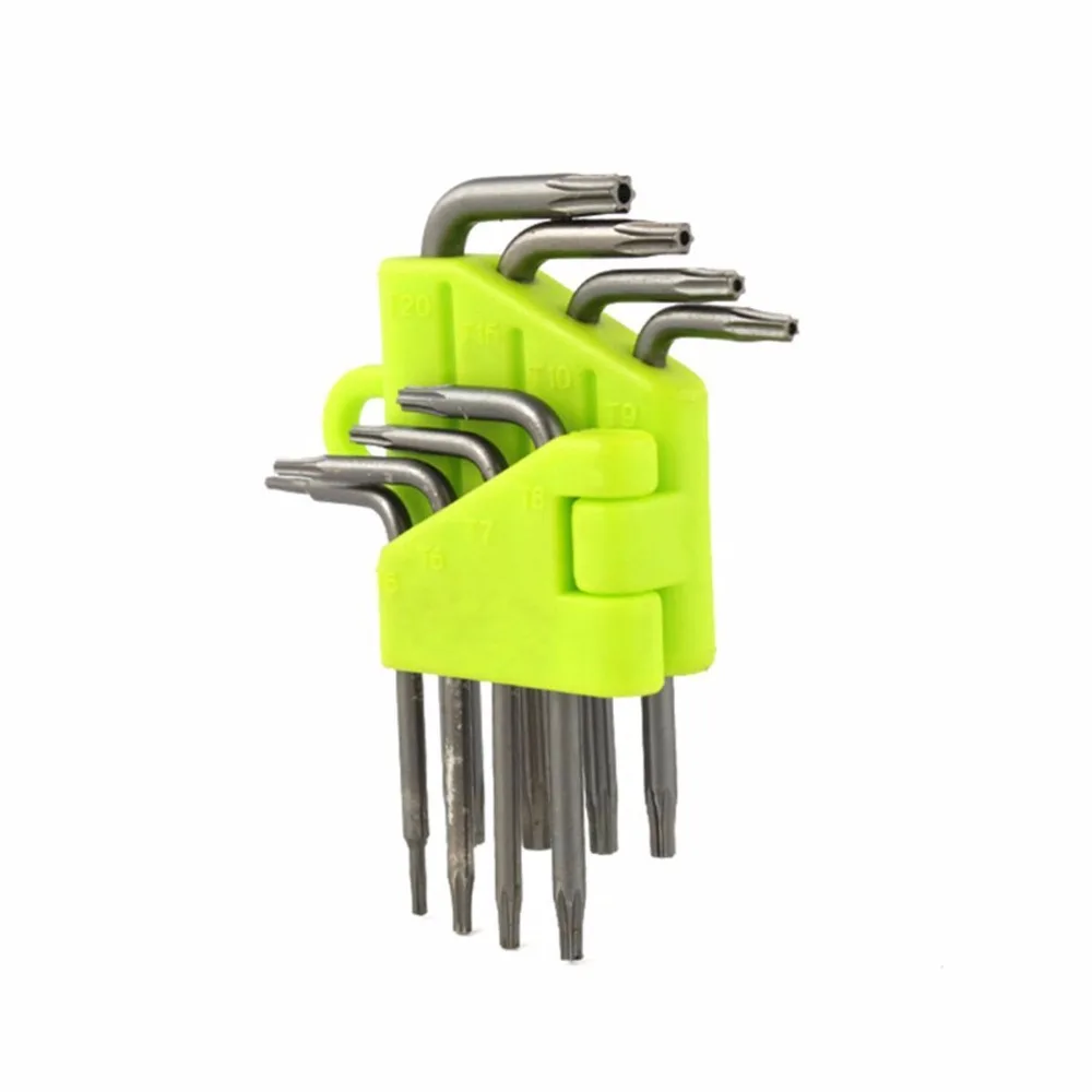 Набор торцевых отверток 8 шт./компл. CRV инструментов T5 T6 T7 T8 T9 T10 T15 T20 Star набор