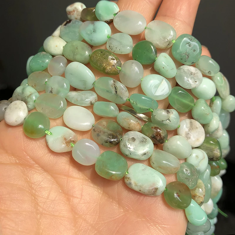 Нестандартные натуральные австралийские зеленые нефритовые бусины свободные
