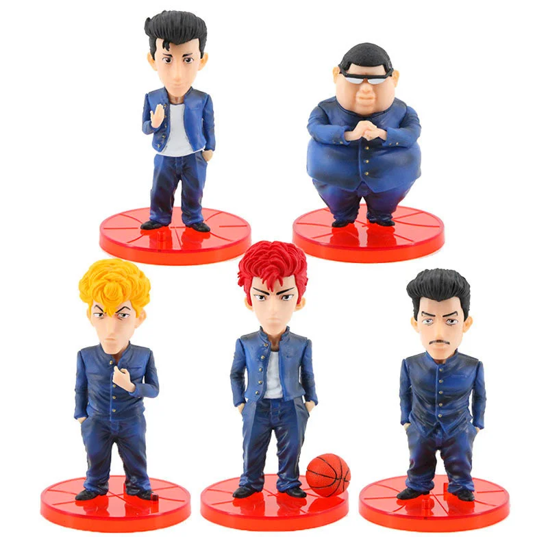 

Фигурка героя аниме SLAM DUNK, Коллекционная модель героев мультфильма «Герои сакураги», 8 см, 5 шт./компл.
