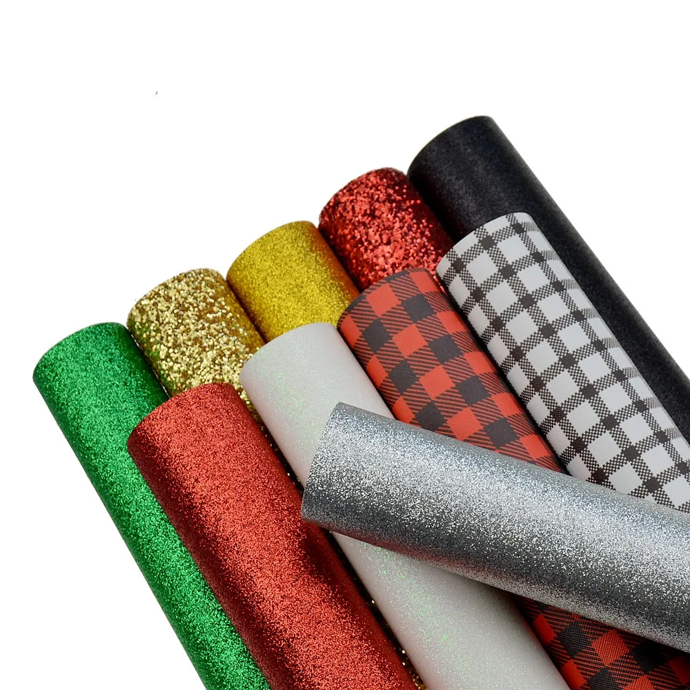 Смешанные 10 шт блестящий кожзам Ткань Кожа Пакет Набор для луков серьги |