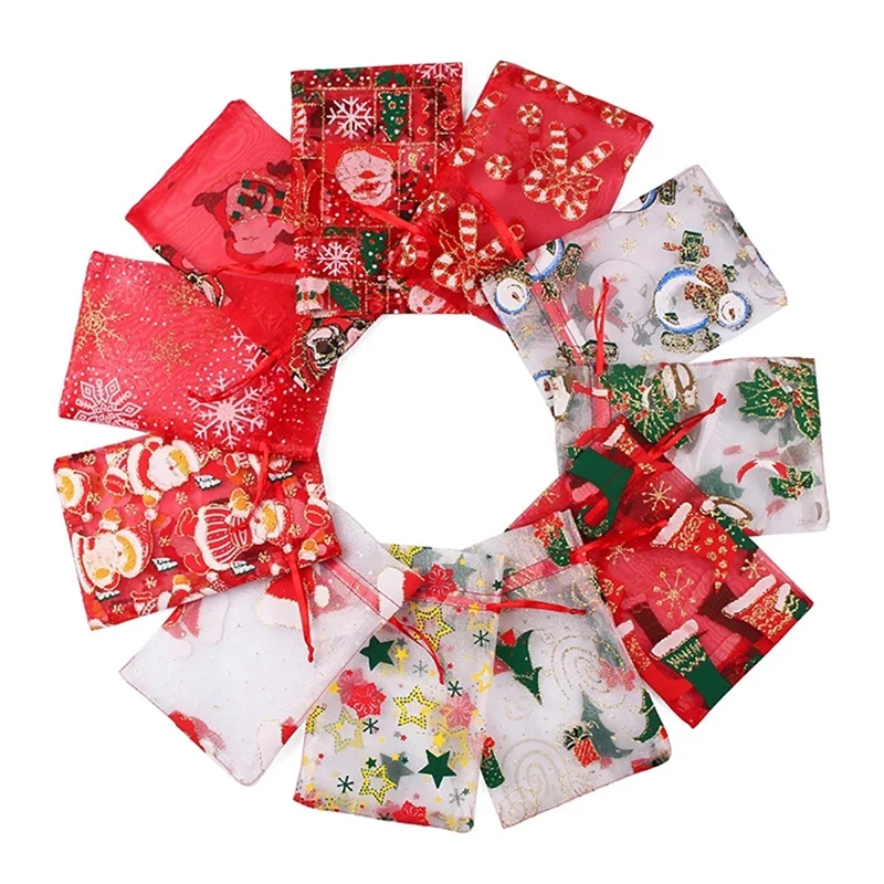 

100Pcs Jewelry Packaging Bag 13X18cm Organza Bags Gift Storage Wedding Bags Drawstring Pouches Party Candy Bag