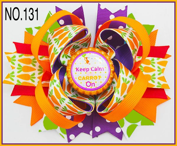 Бесплатная доставка 100 шт. пасхальные банты для волос B group заколки в форме кролика