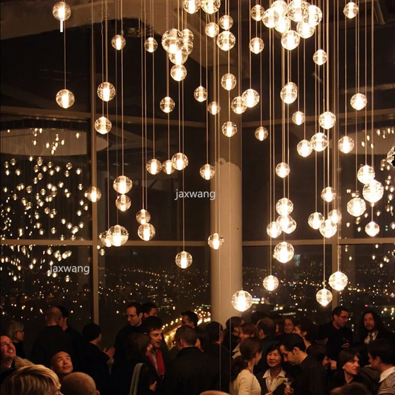 Скандинавская люстра со складной спиральной лестницей длинная лампа для виллы