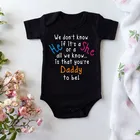 Боди хлопковое с надписью You Are DAD to Be, для новорожденных