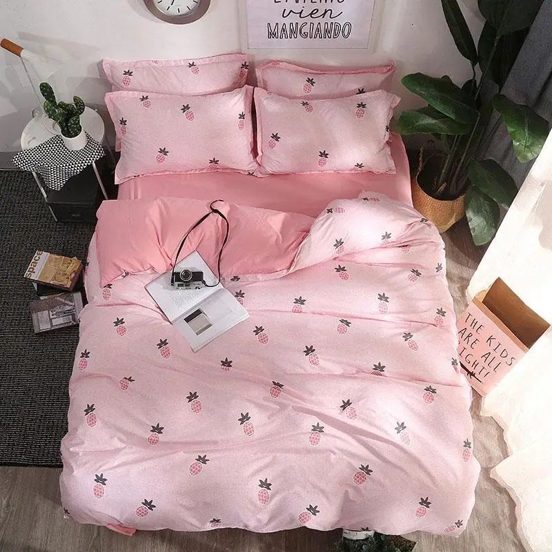 

37Leaf 4pcs Girl Boy Kid Bed Cover Set Duvet Cover Adult Child Bed Sheets And Pillowcases Comforter Bedding Set 2TJ-61023