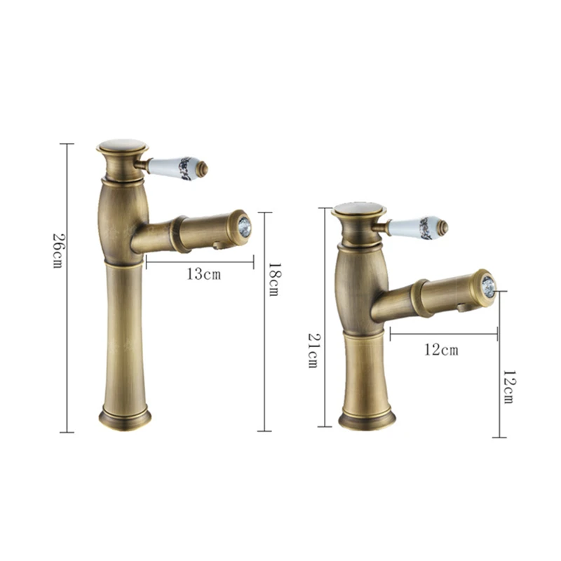 Смесители для ванной комнаты WZLY черный латунный фарфоровый кран с алмазным