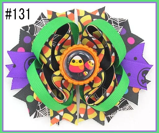 Бесплатная доставка B Группа 60 шт бутик для Хэллоуина банты волос на День