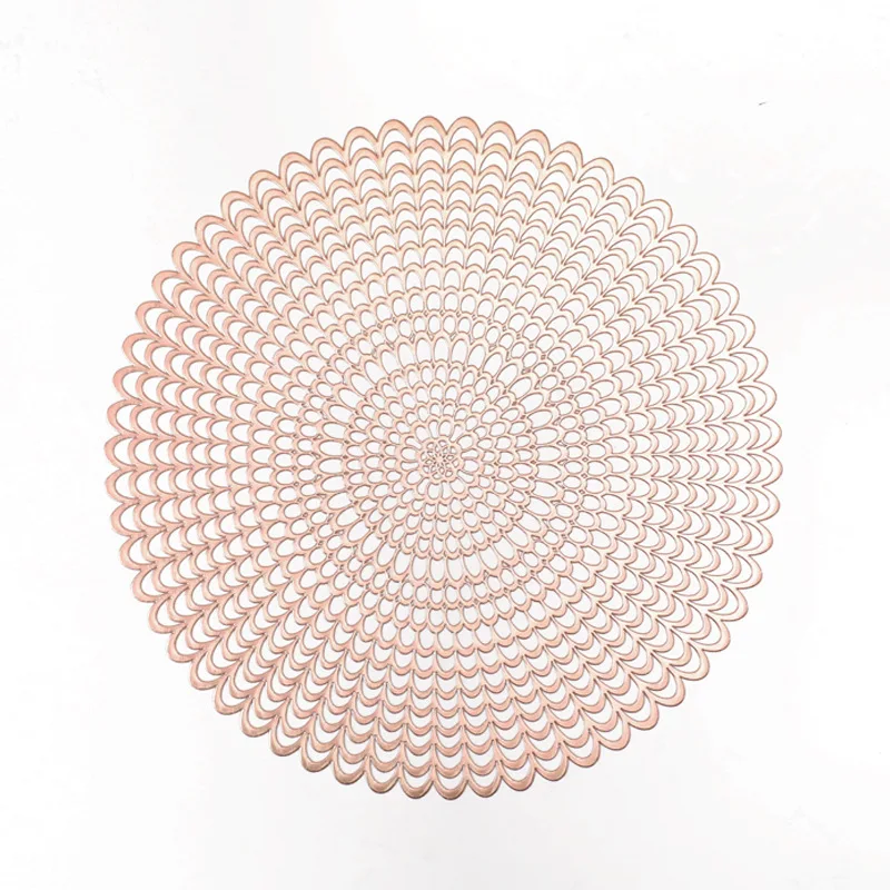 

New Hot PVC Hollow Insulation Coaster Pads Table Bowl Mats Home Christmas Decor Heat Resistant Placemat For Dining Table