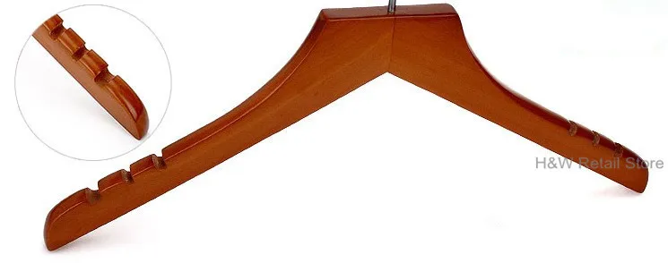 

[Free Shipping] High Quality Earth Tones Wooden Hanger with Three Grooves for Shirts (16 Pieces/ Lot)