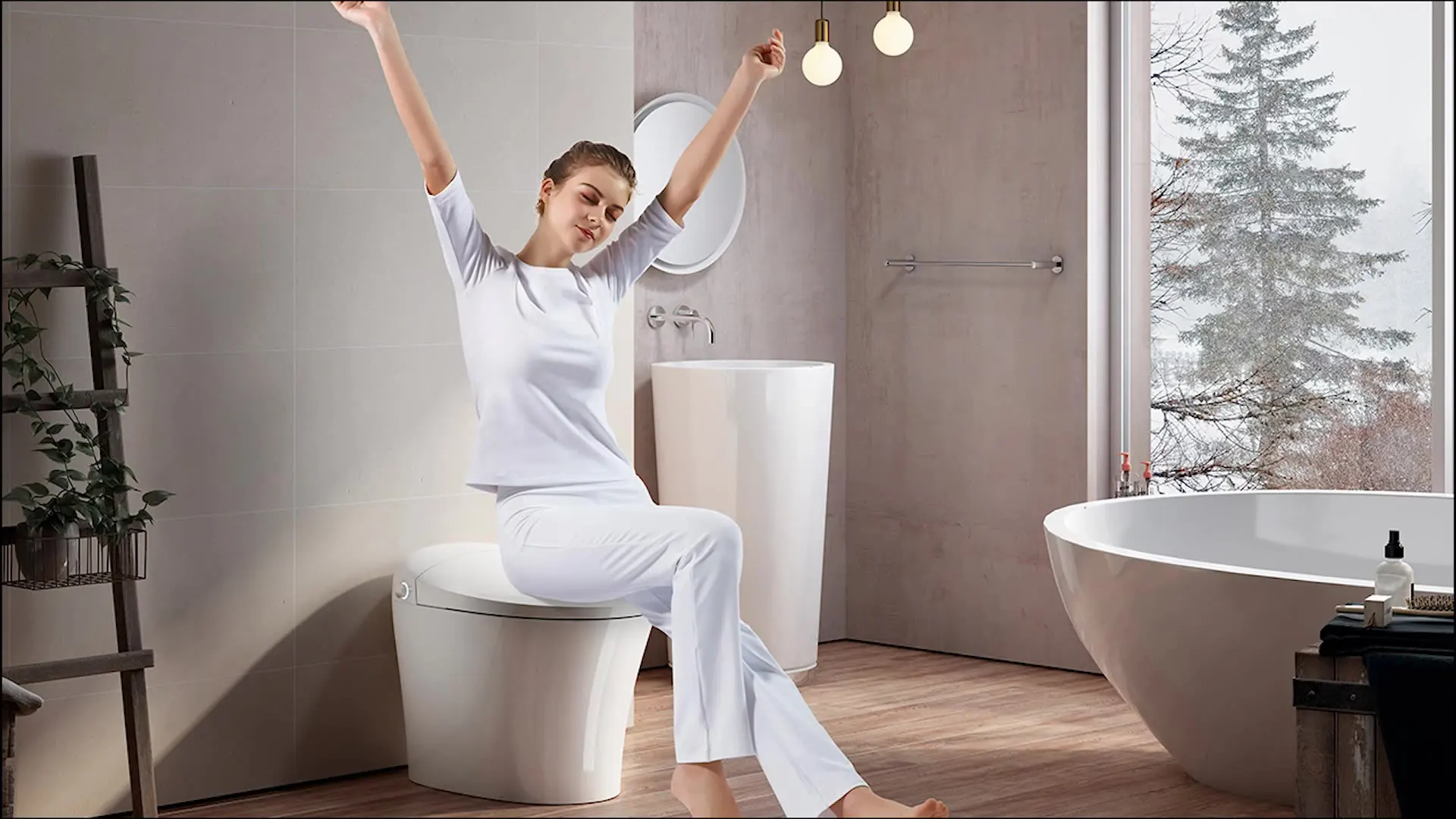

Tankless self open warm water intelligent wc toilet