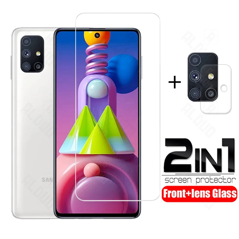 Защитное стекло 2 в 1 M51 для samsung Galaxy камеры Samsung Защита экрана galaxy A51 m51