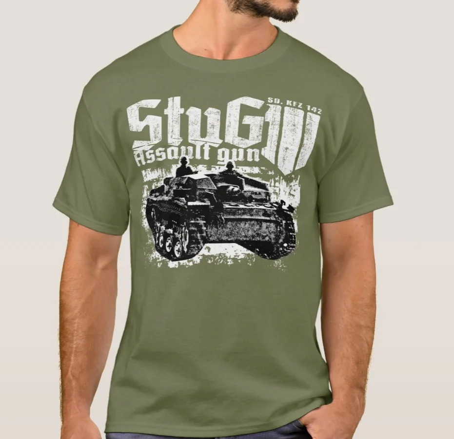 

WWII Germany Armoured The StuG III Assault Gun Panzer T-Shirt. Summer Cotton Short Sleeve O-Neck Mens T Shirt New S-3XL