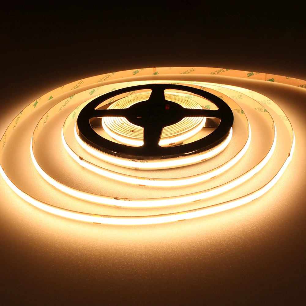 FCOB Led Lights for Bedroo 480leds/M DC24V Flexible Light Strip Warm White Cool Strips | Лампы и освещение