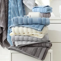 100  Cotton Bath Towels Set Soft Bath Towels solid Color Hand Towels Washcloths Highly Absorbent Bathroom Towels for Adults