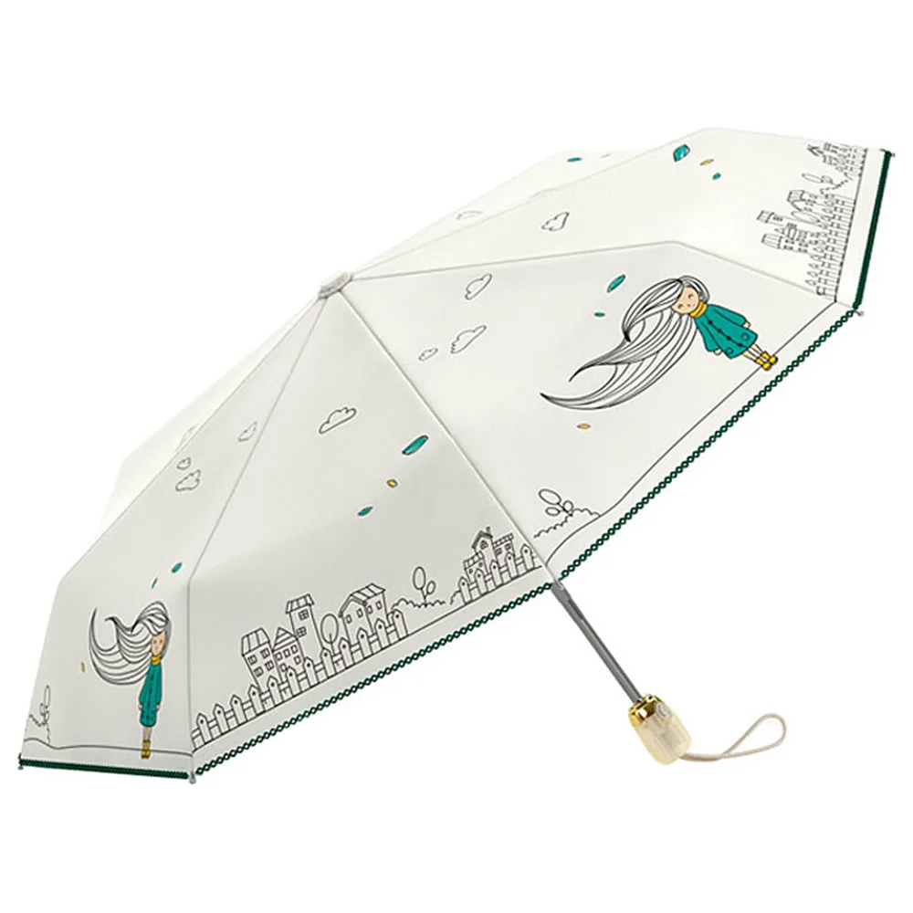 

Fashion Princess Umbrellas Rain Women Automatic Folding Sun Umbrella Waterproof Anti UV Paraguas Portable Female Gift