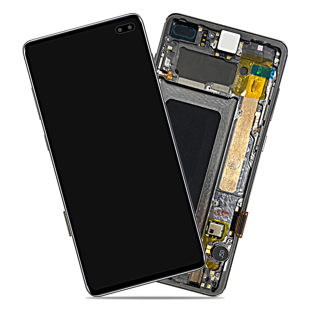 AMOLED для SAMSUNG S10 lcd G9730 SM-G973 дисплей сенсорный экран дигитайзер Galaxy Plus G975 G9750 Замена |