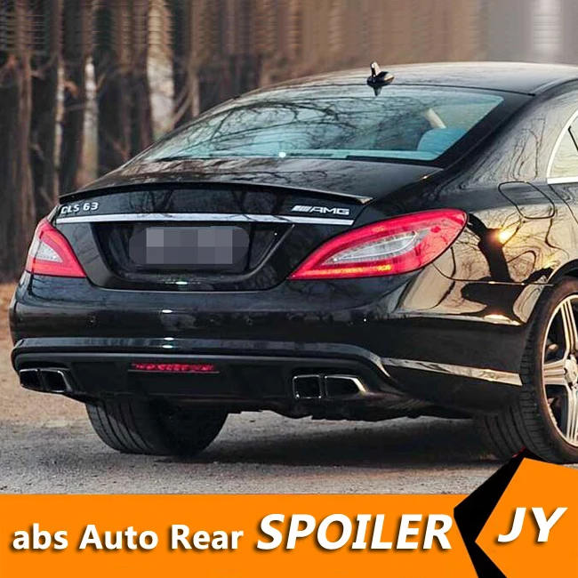 Спойлер для Benz W218 2012-2017 спойлер из АБС-материала заднего крыла автомобиля CLS300 CLS350