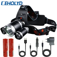 ceholyd led headlamp 50000lm super bright hunting headlight 3t6 zoom for fishing camping flashlight torch head lights lamp