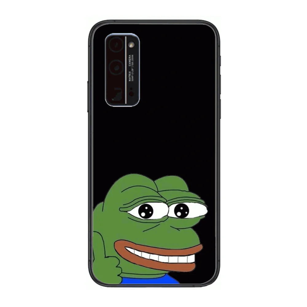 

frog phone case Phone Case Hull For Huawei Honor 8 9 10 20 30 A S Lite Pro 5g i Black Back Soft Cell Cover Pretty