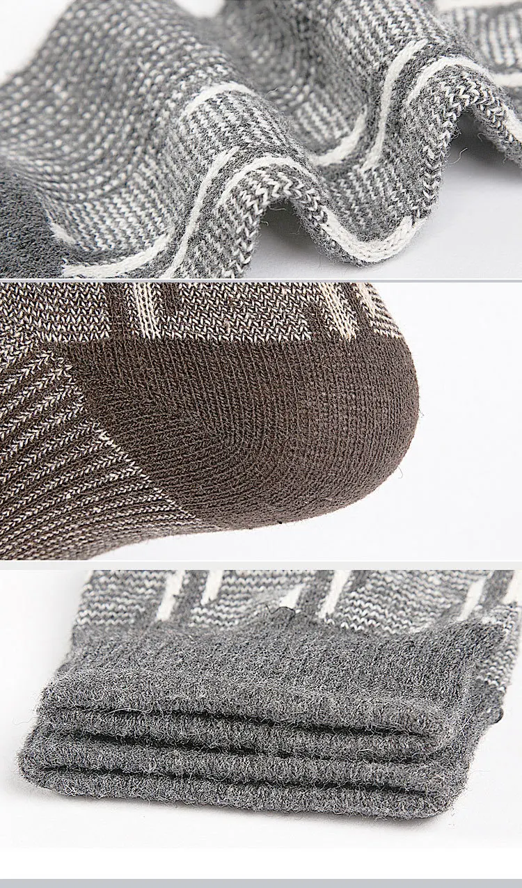 

5 Pairs/Lot Men's Wool Made Socks High Quality Fleece Socks Long Tube Warm Thick Socks Man Calcetines Hombre Autumn Winter Gift