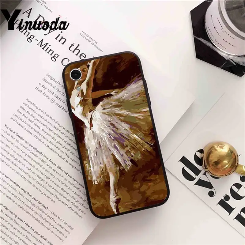 

Yinuoda Ballet Ballerina oil painting 2 Phone Case cover For iPhone X 8 7 6 6S Plus XS MAX 5 5S SE XR 11 12 Pro Promax coque