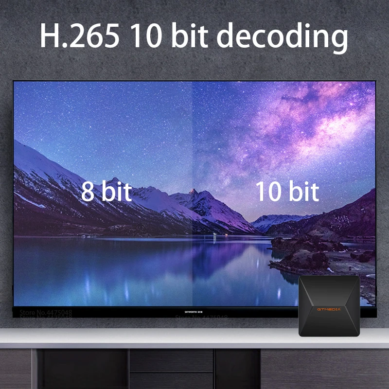 Смарт ТВ-приставка GTMEDIA Ifire 2 H.265 10 бит/2 4 ГГц Wi-Fi Интернет/Bluetooth пульт
