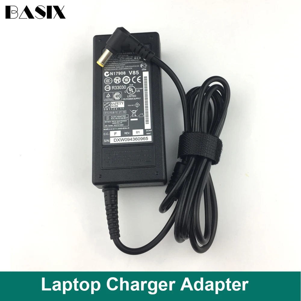 Оригинальный адаптер переменного тока Basix 65 Вт 19 в блок питания для ноутбуков Acer