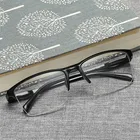 Очки iboode для чтения с полуободковой оправой, пресбиопические очки для мужчин и женщин, ультралегкие очки для дальнего зрения с силой от + 75 до + 400