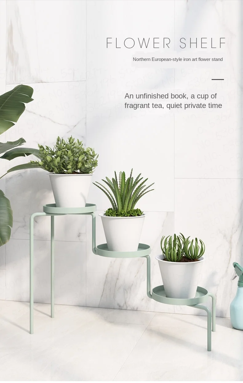 

Storage disc indoor fleshy potted flower rack anti-corrosion rust-proof green dill decorative flower device high temperature