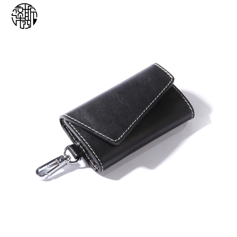 

Новые поступления Zenos, держатель-брелок для ключей из натуральной кожи растительного дубления в японском стиле, чехол-брелок с асимметричны...