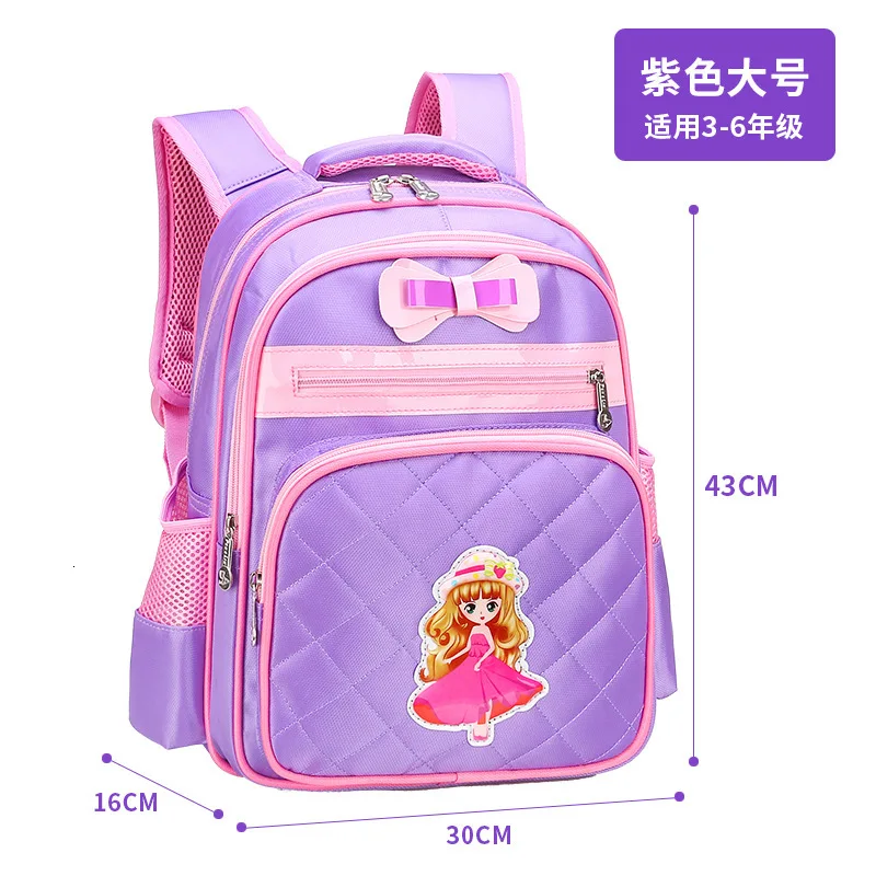 Children School bags Girls Primary Backpack Kids Orthopedic school backpcak princess schoolbags kids mochilas escolar infantil