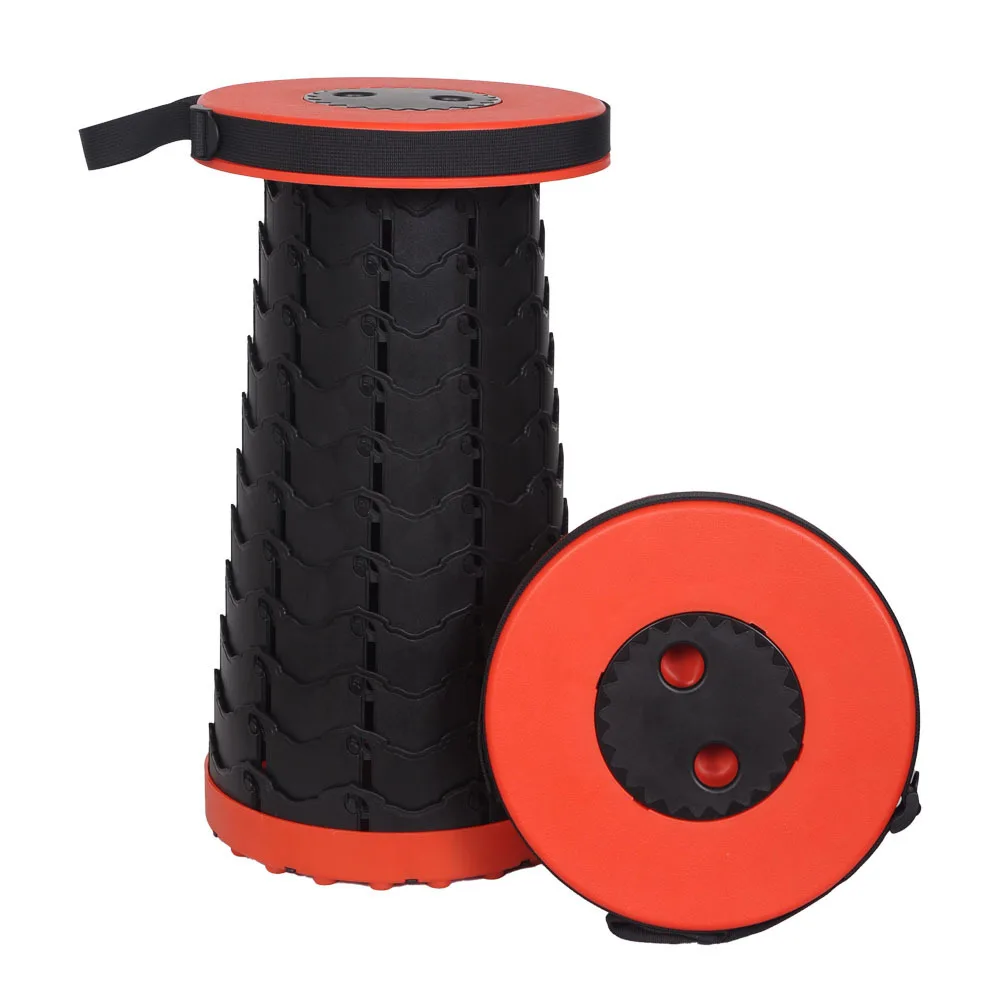 

Stool Folding Chair Camping Outdoor Adjustable Telescopic Stool Folding and Contracting Seat Train Folding Fishing Queue Stool