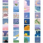 Наклейки для блокнота, скрапбукинга, пейзажа, граффити, 56 шт.