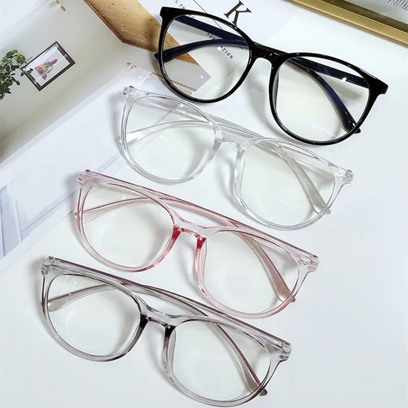 

Anti Blue Light Glasses Women Vintage Computer Gafas Men Eyeglasses Optical Glass Plain Lunettes De Sol Frame Gaming Spectacles