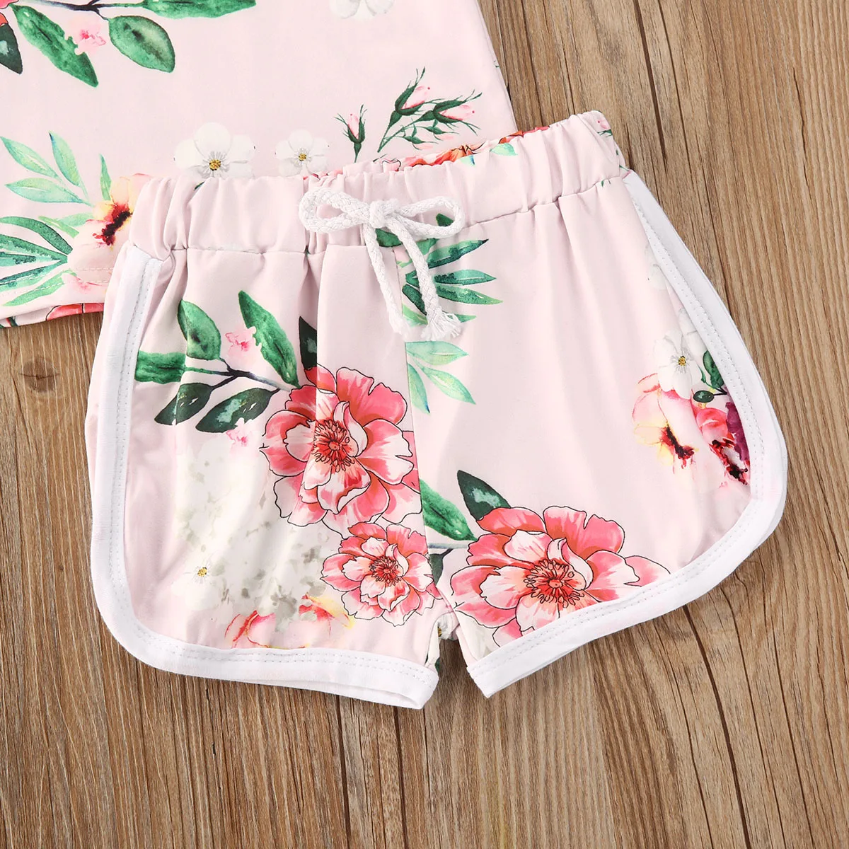 От 0 до 4 лет летние милые комплекты одежды для маленьких девочек комплект из 2