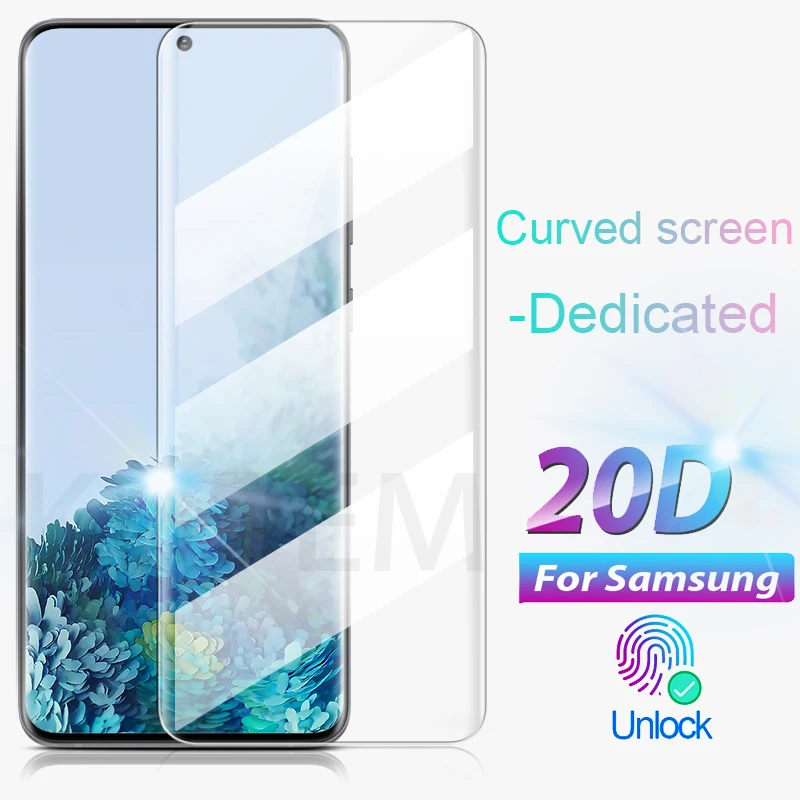 Защитное стекло на весь экран для Samsung Galaxy S10 S20 Note 10 Plus S 20 Ultra Plus|Защитные стёкла и