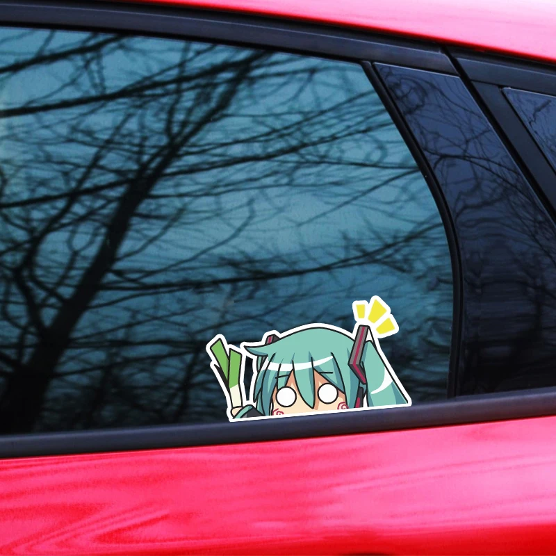 Аниме Фигурка Мику Hatsune периферийная наклейка украшение для автомобиля