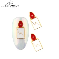 limited time rush to buy rhinestone decoration diy3d color christmas candle nziquan10 nail accessories christmas set 912mm
