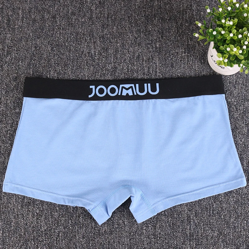 Женские Удобные Хлопковые однотонные спортивные боксеры с широкими полями