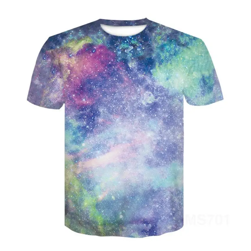 

New Printed 3d T -Shirts Men 'S Women 'S T -Shirts 3d Printing Stars Sky Cool T -Shirts Boys Girls Fashion Streetwear Tops