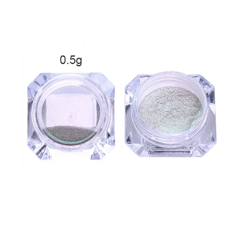 0.5g BORN PRETTY Neon Mirror сверкающая голографическая пудра ультра-тонкий дизайн ногтей Блестящий порошок хромового пигмента пыль чистый цветной гель для ногтей - Цвет: 0.5g