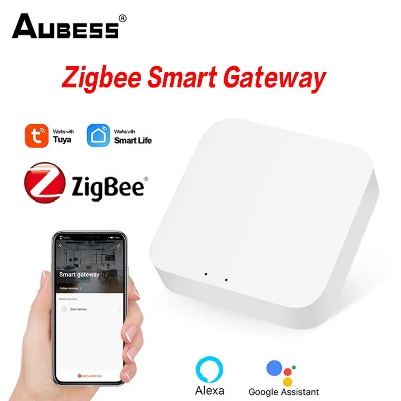 

Tuya Zigbee Bridge Smart Home Zigbee Gateway Hub Remote Control Zigbee Devices Via Smart Life APP Works with Alexa