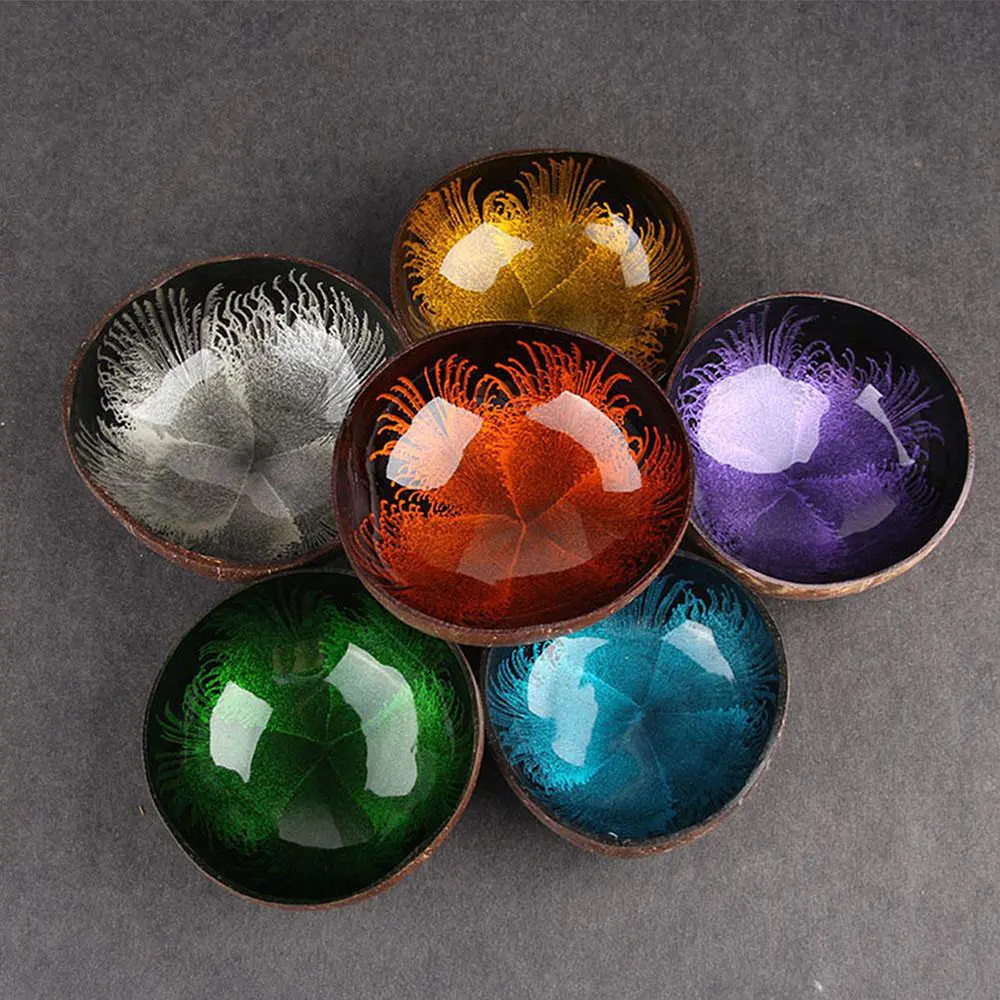 Натуральный кокосовый орех ключ конфетный суп салат миска для лапши стол