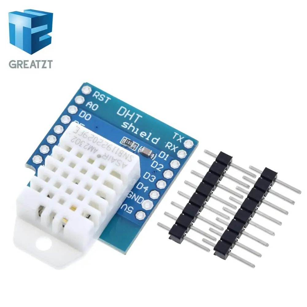 Dht Pro щит для D1 мини DHT22 одного автобуса цифровой датчик температуры и влажности