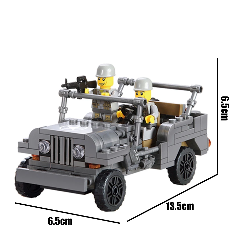 199 шт. военные джипы-солдаты патрулирующие строительные блоки игрушки