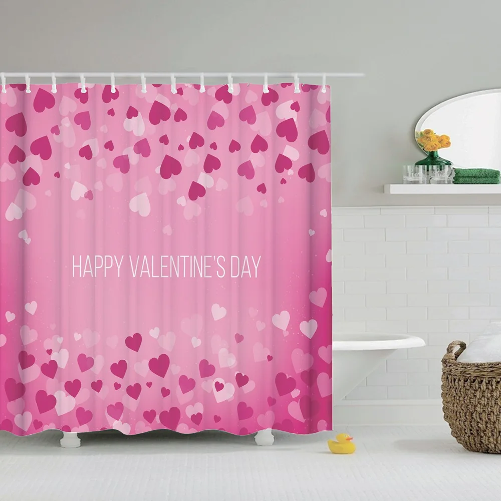 Dafield Pink Bathroom Shower Curtain Glamour Dresses with Fashion and Makeup Design Fabric Waterproof Princess | Дом и сад