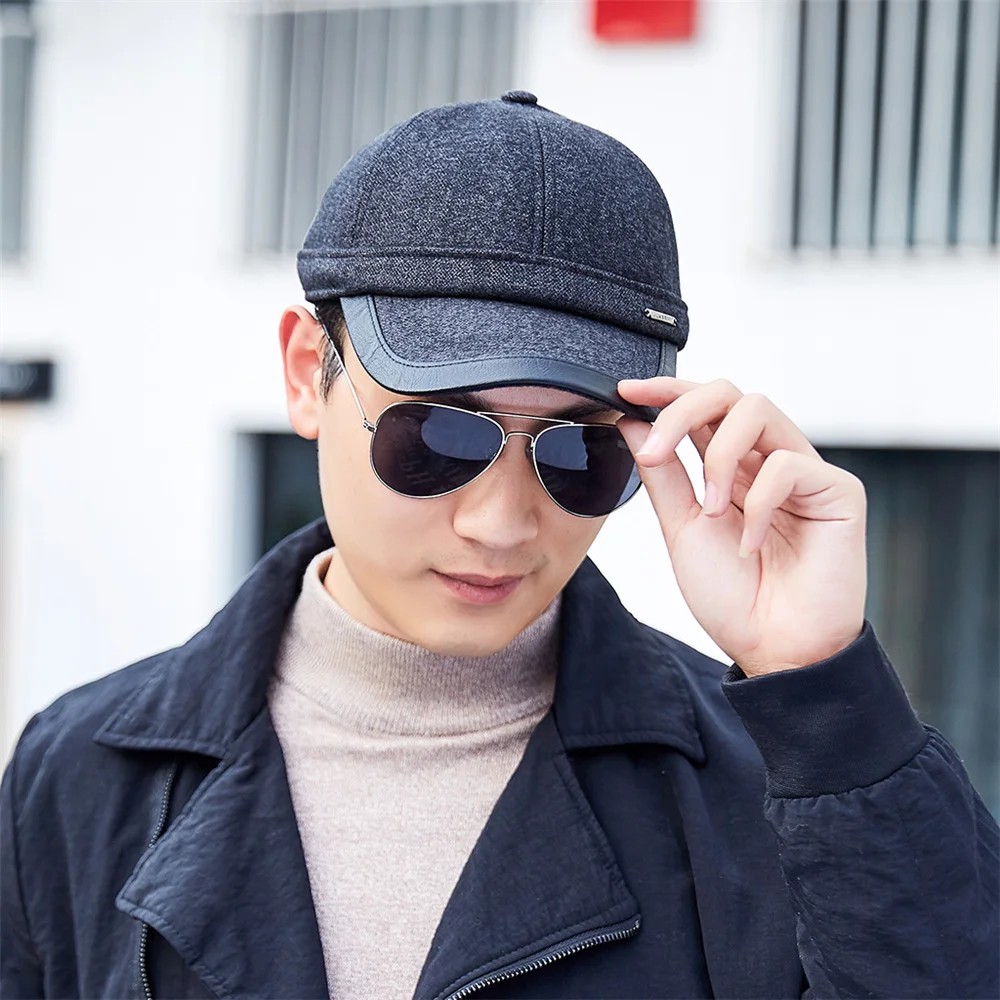 Классическая шерстяная бейсбольная кепка для мужчин брендовая Кепка папы осенне